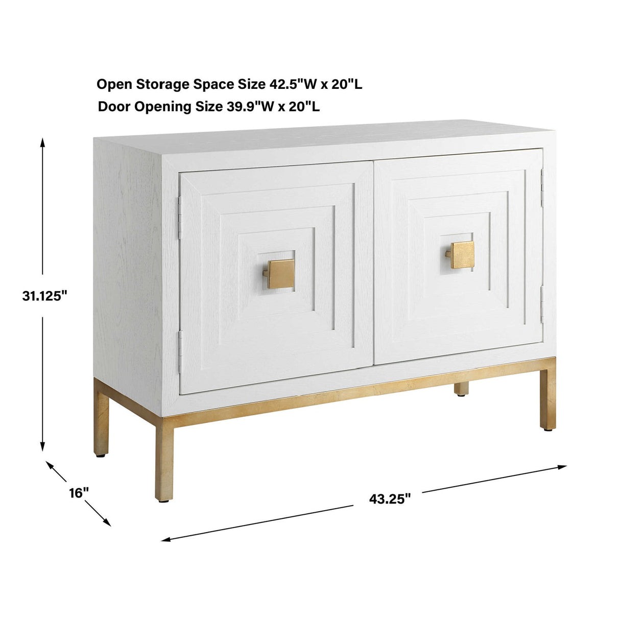 Modern European furniture - Fir Wood 2-Door Cabinet - www.oroa.com