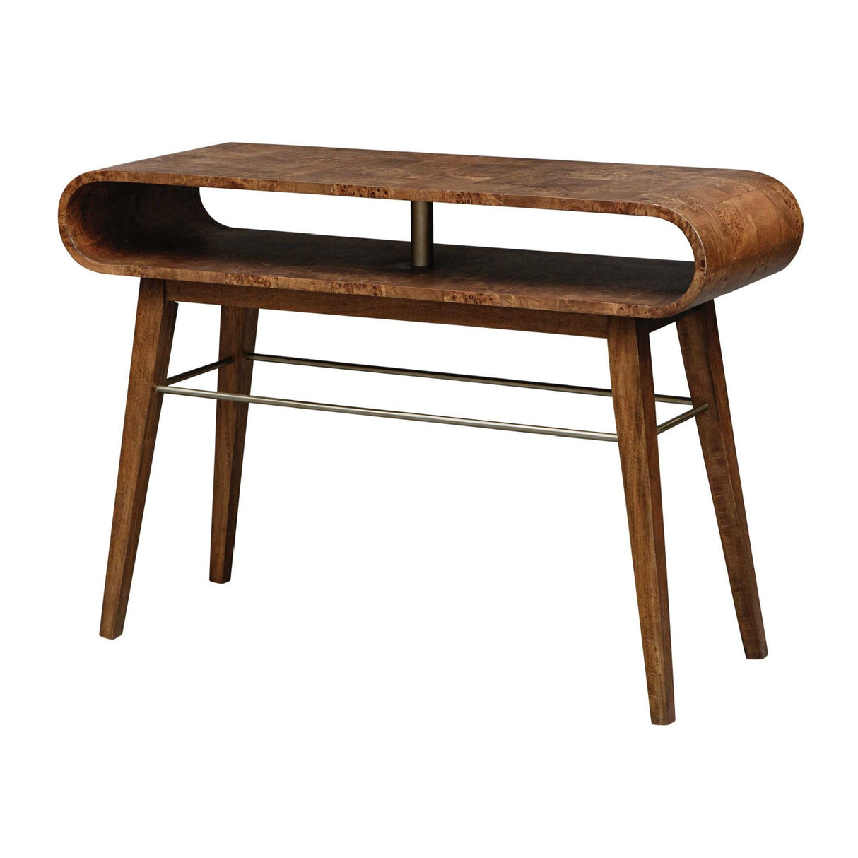 Modern European furniture - Burl Veneer Hollowed Console Table - www.oroa.com