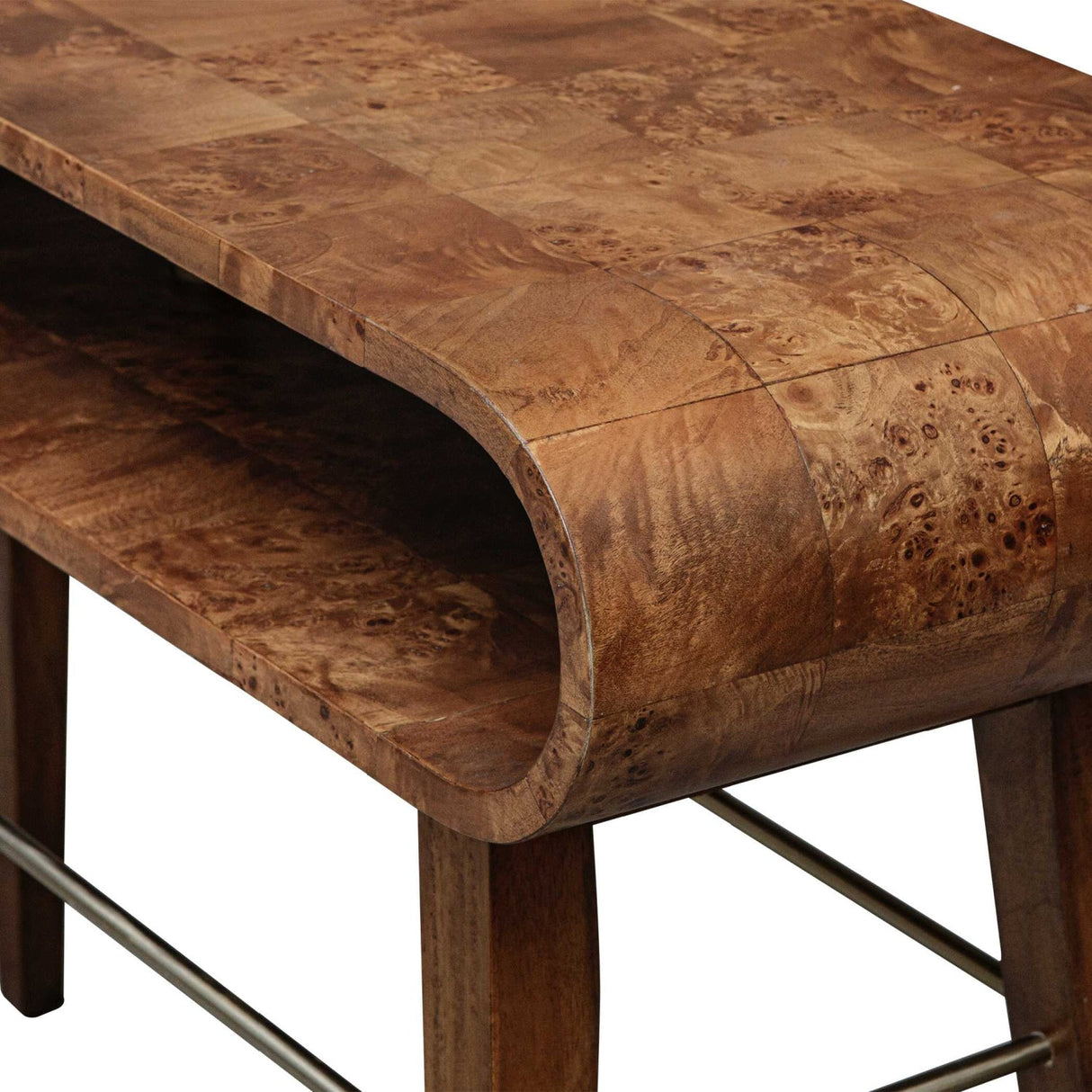 Modern European furniture - Burl Veneer Hollowed Console Table - www.oroa.com