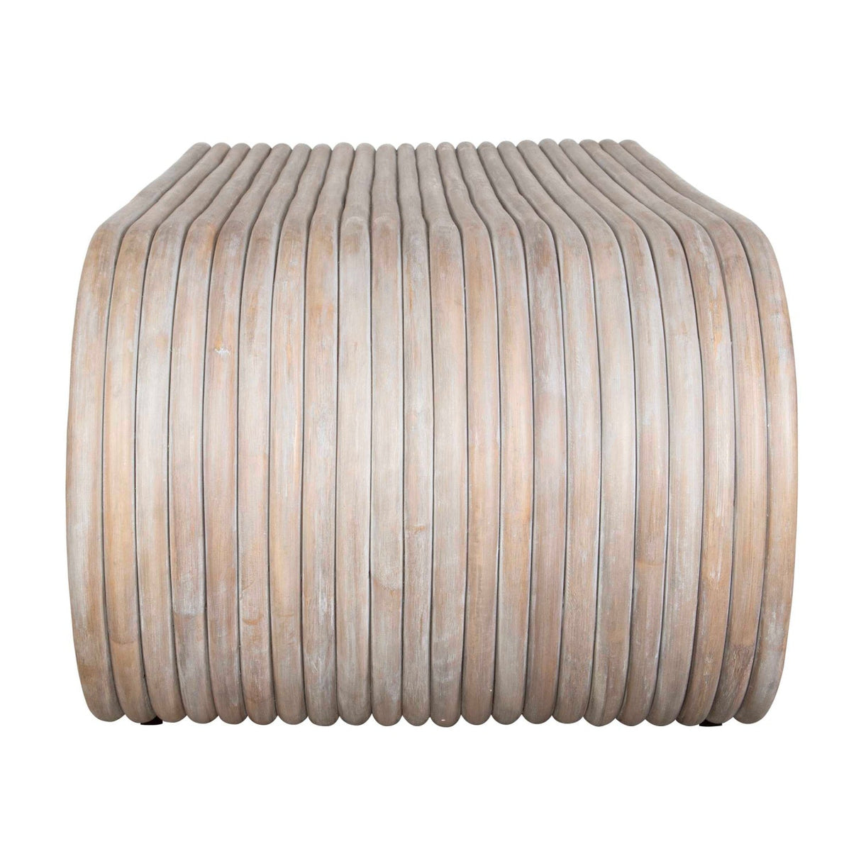 Modern European furniture - Whitewashed Rattan Coffee Table - www.oroa.com