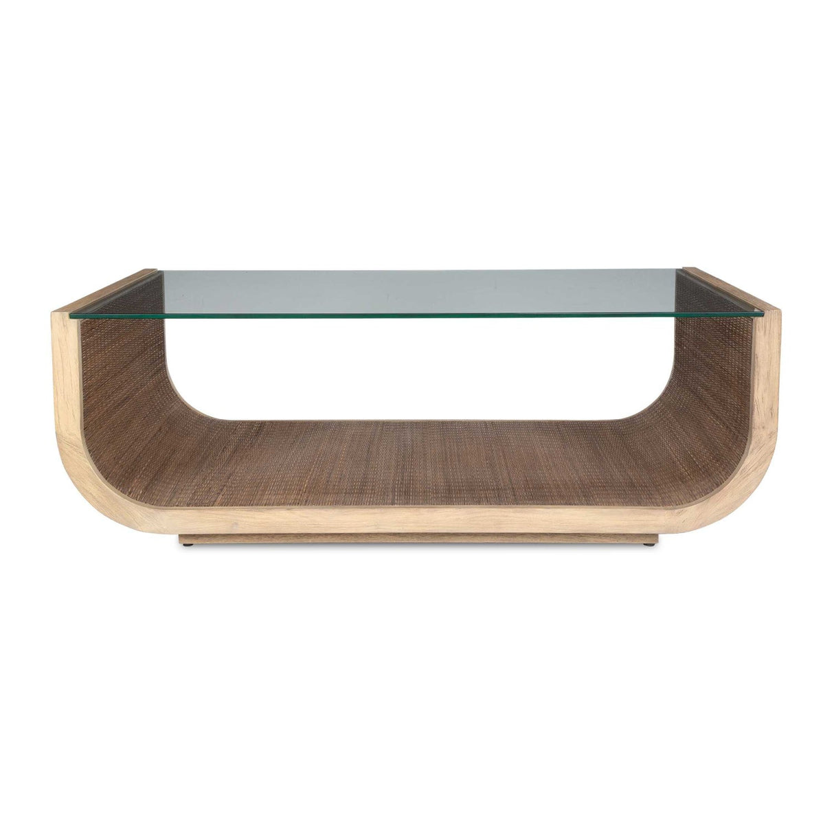 Curved Mahogany Coffee Table by Uttermost Farrington