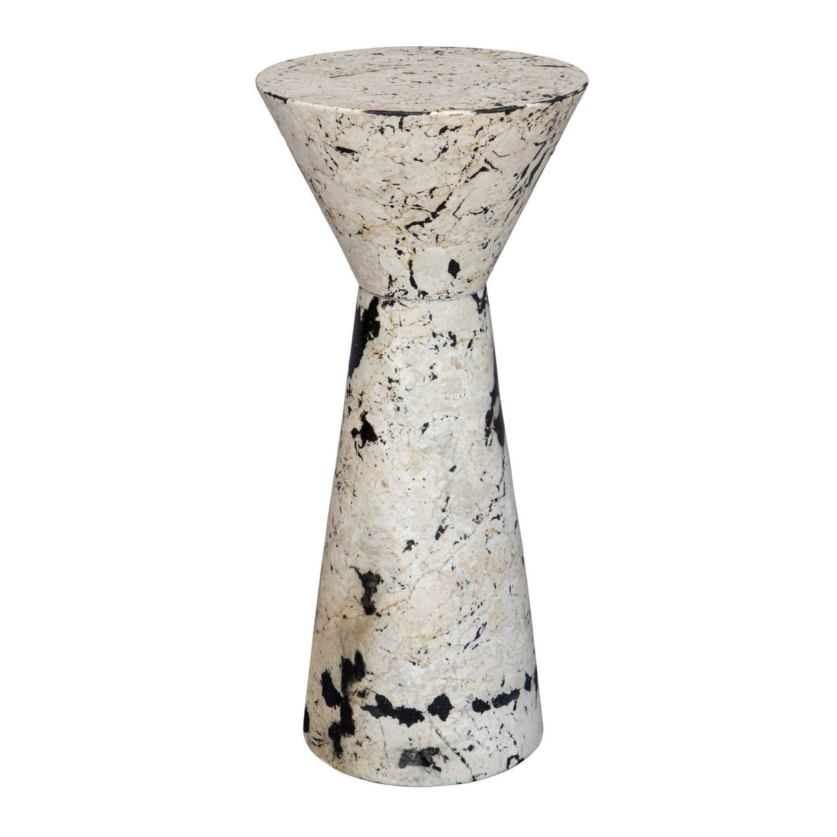 Limestone Hourglass Indoor/Outdoor Drink Table by Uttermost Lenora, alternate view 4
