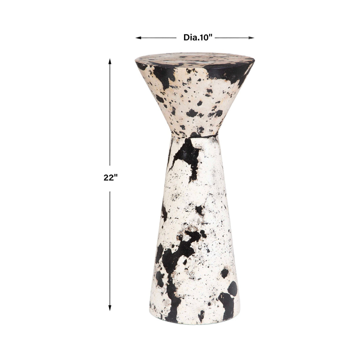 Limestone Hourglass Indoor/Outdoor Drink Table by Uttermost Lenora, alternate view 8