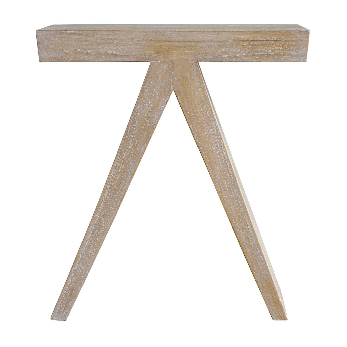 Modern European furniture - Mindi Wood A-Shaped Accent Table - www.oroa.com
