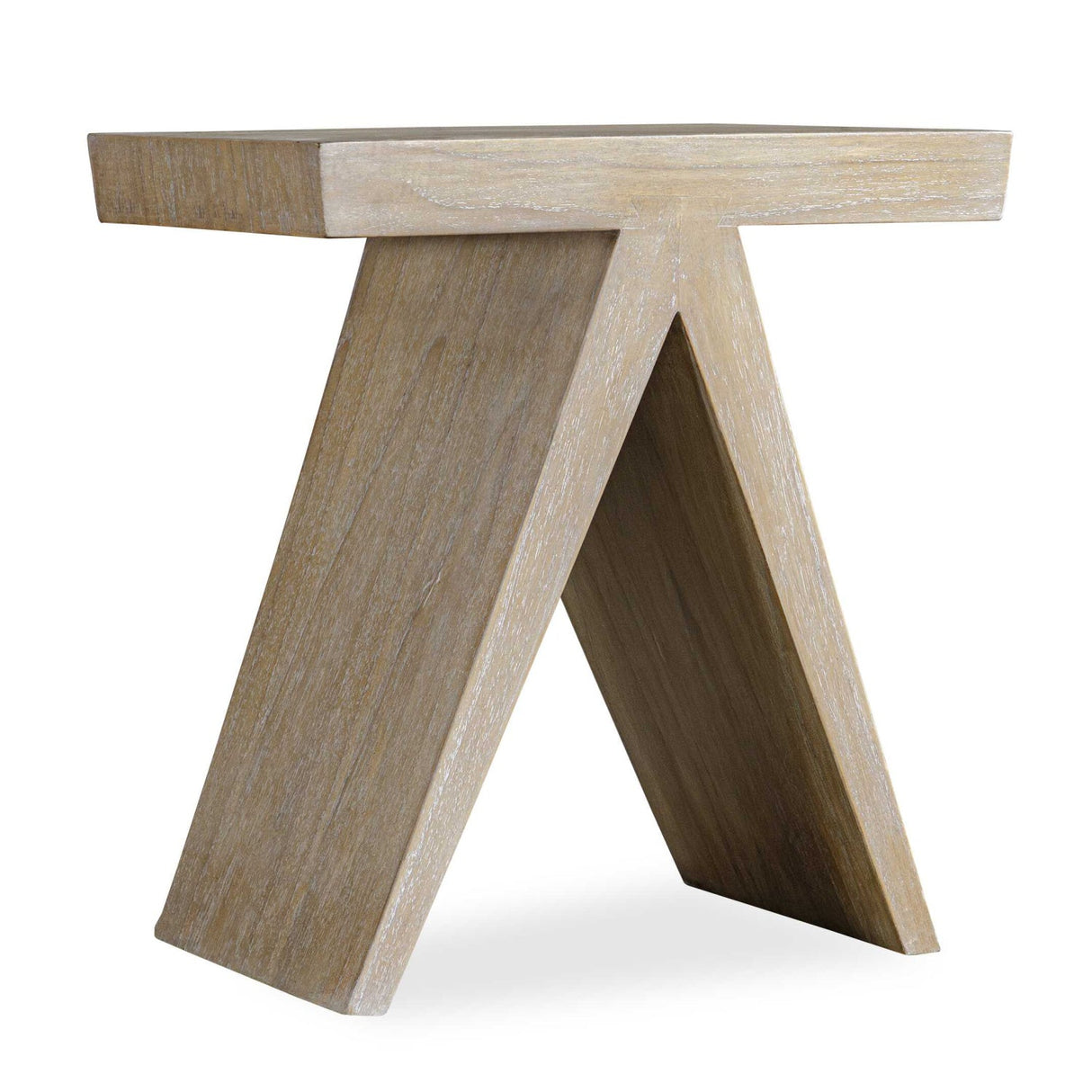 Modern European furniture - Mindi Wood A-Shaped Accent Table - www.oroa.com