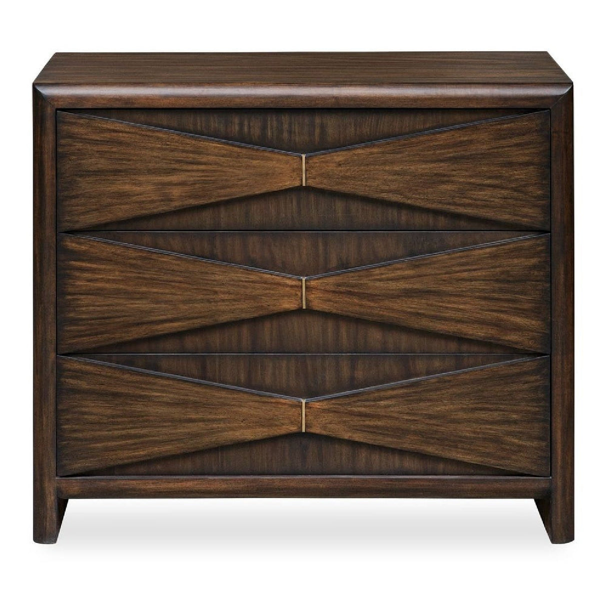 Acacia Wood 3-Drawer Chest by Uttermost Bowtie, alternate view 3