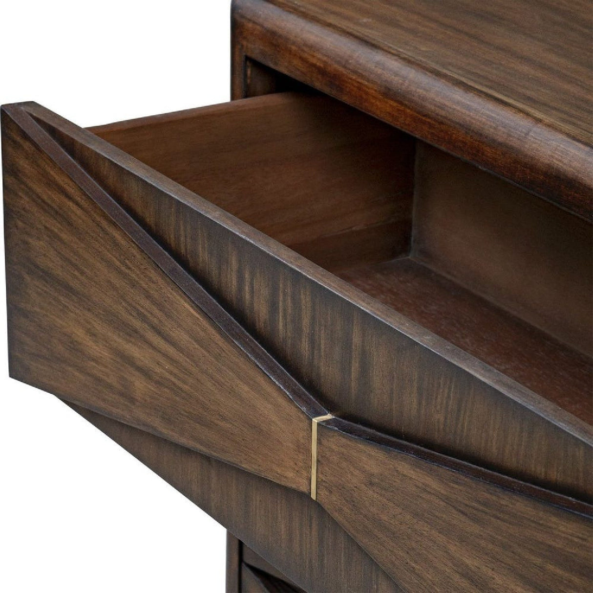 Acacia Wood 3-Drawer Chest by Uttermost Bowtie, alternate view 6