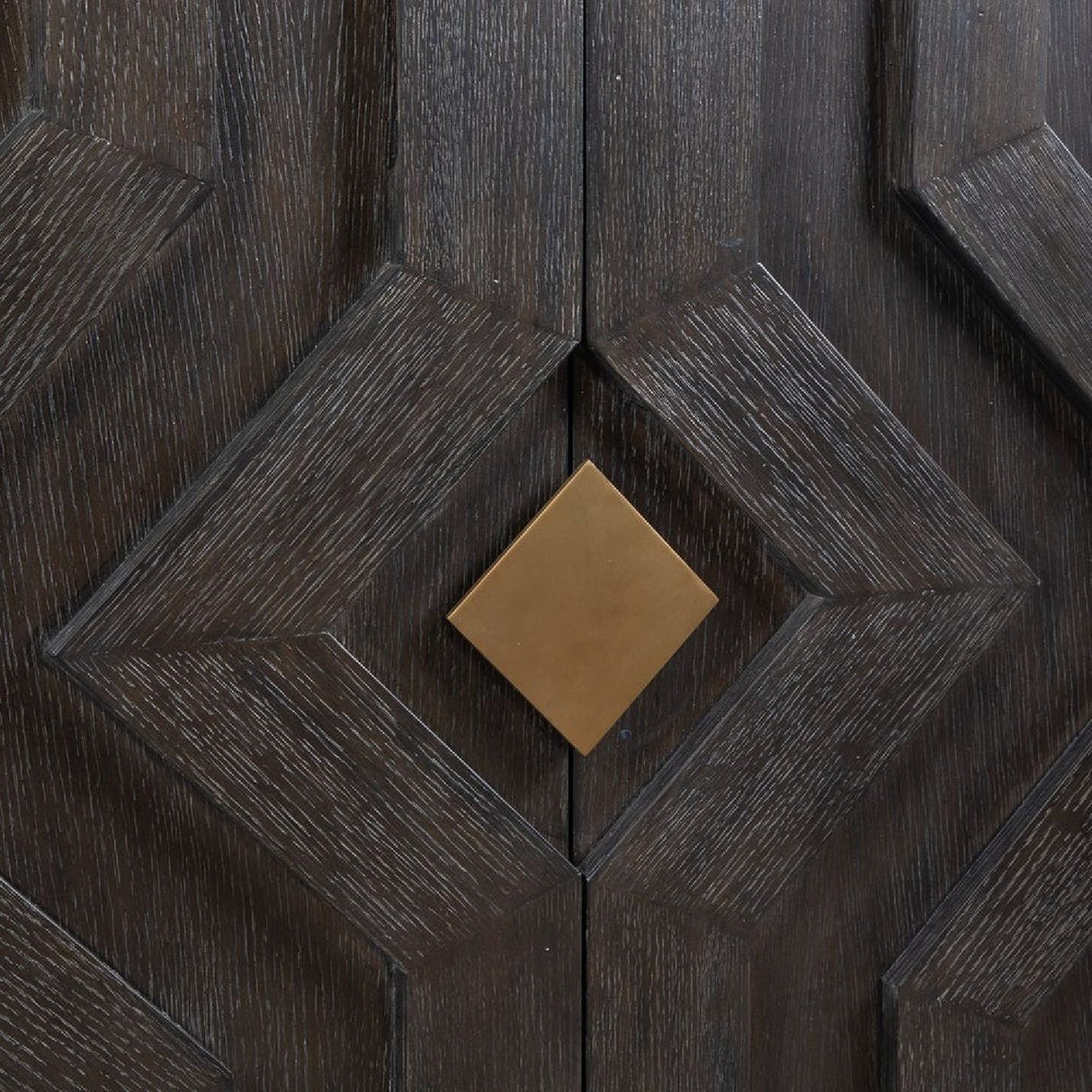 Oak Chevron 4-Door Cabinet by Uttermost Faulkner, alternate view 5