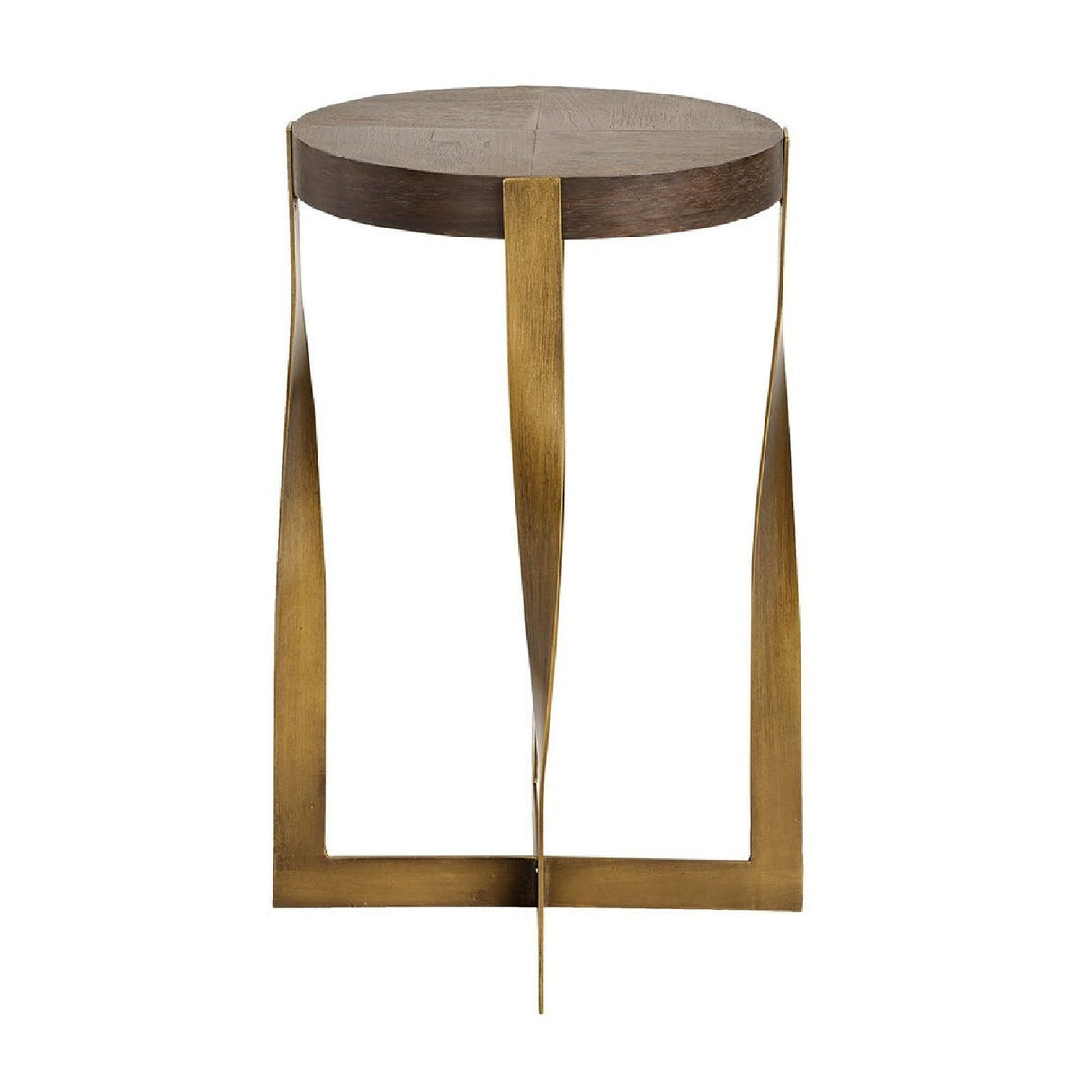Twisted Brass Frame Accent Table by Uttermost Drew, alternate view 3