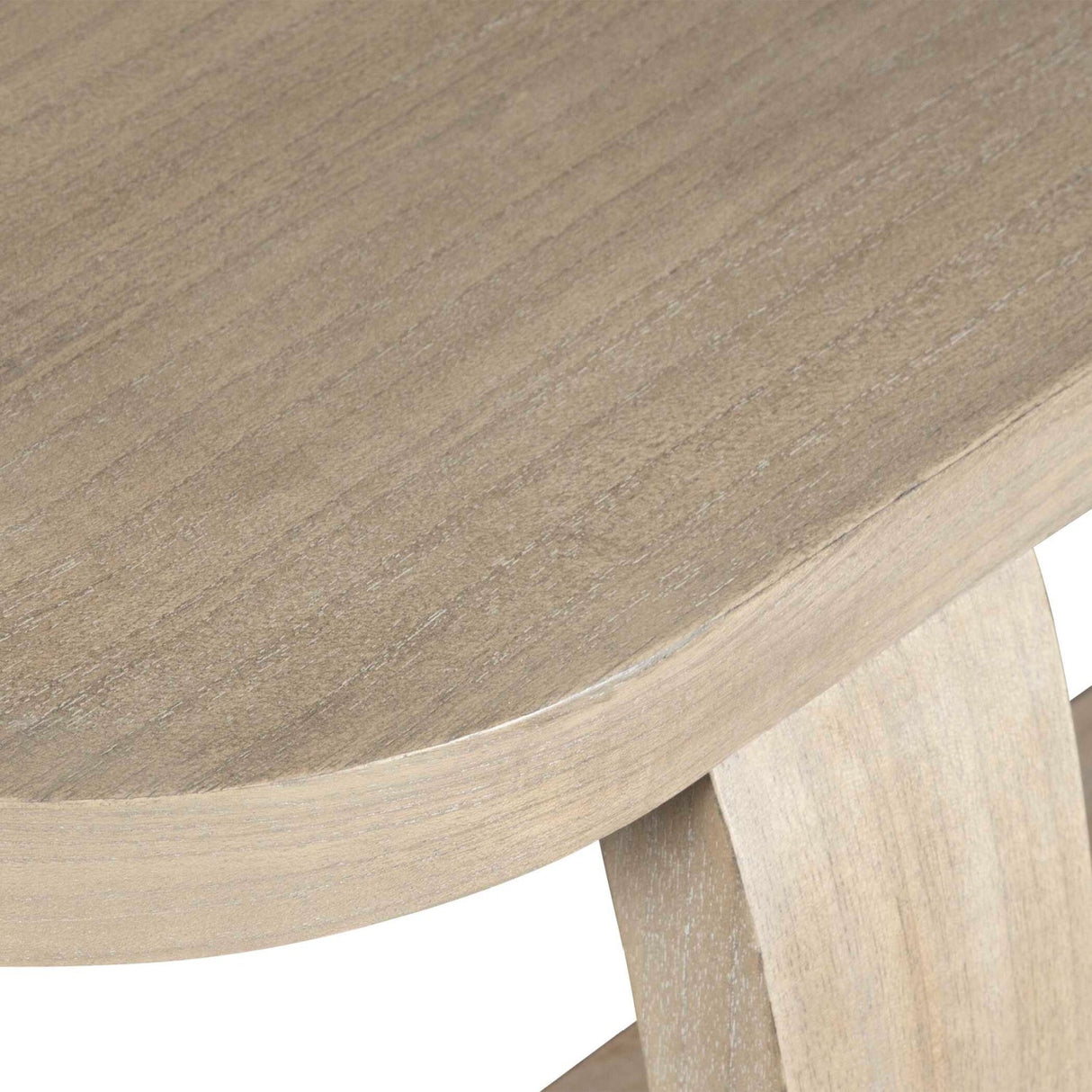 Modern European furniture - Mindi Wood Curved Console Table - www.oroa.com