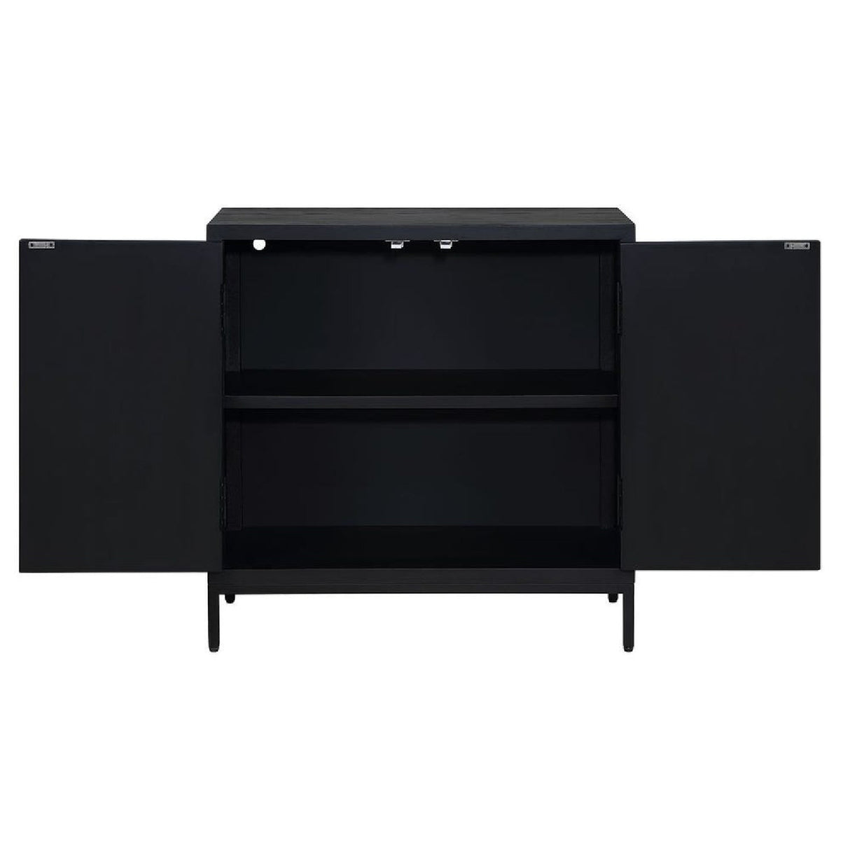 Black Circle Patterned 2-Door Cabinet by Uttermost Beswick, alternate view 5