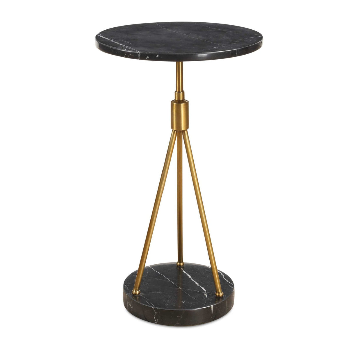 Modern European furniture - Black Marble Tripod Accent Table - www.oroa.com