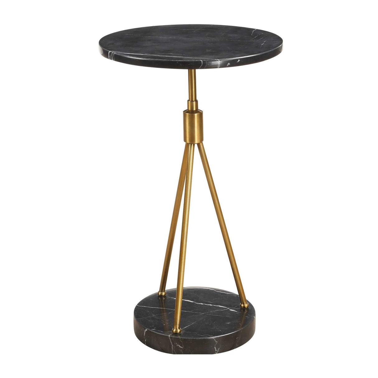 Modern European furniture - Black Marble Tripod Accent Table - www.oroa.com