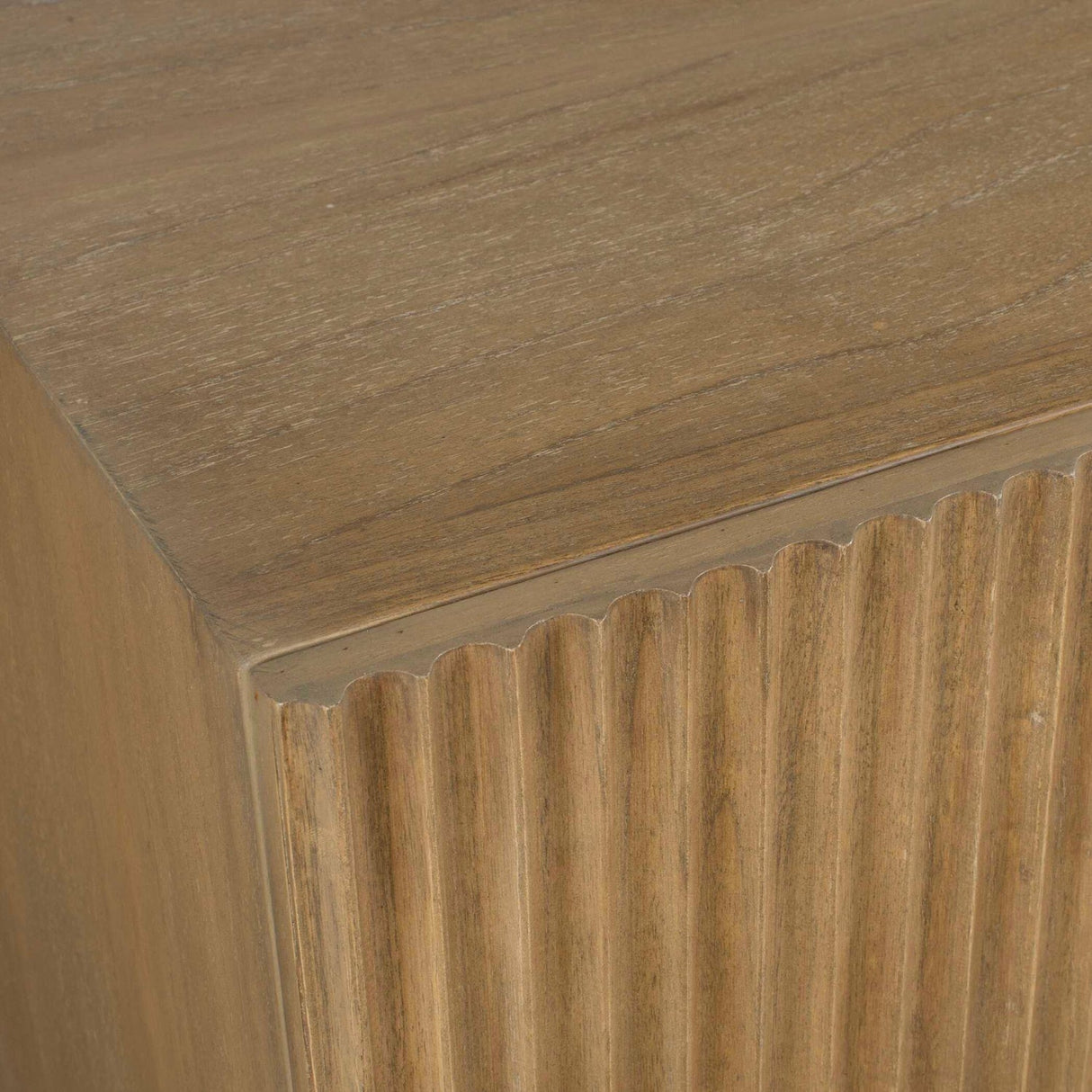 Fluted Wood 4-Door Cabinet by Uttermost Kellem, alternate view 7