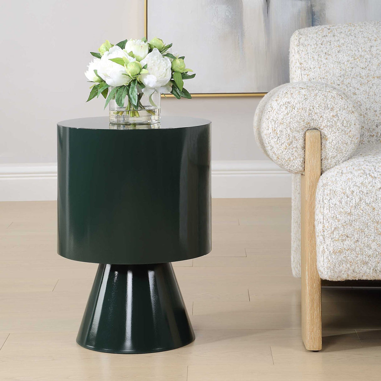 Modern European furniture - Green Geometrical Accent Table - www.oroa.com