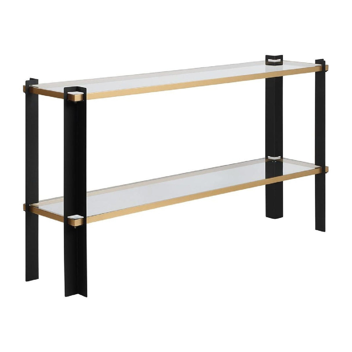 Modern European furniture - Iron Framed Glass Console Table - www.oroa.com
