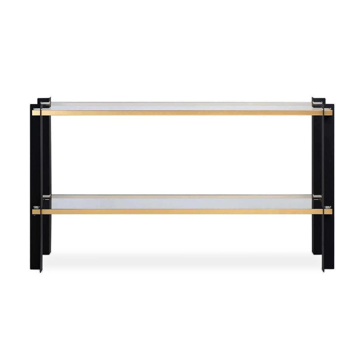 Modern European furniture - Iron Framed Glass Console Table - www.oroa.com