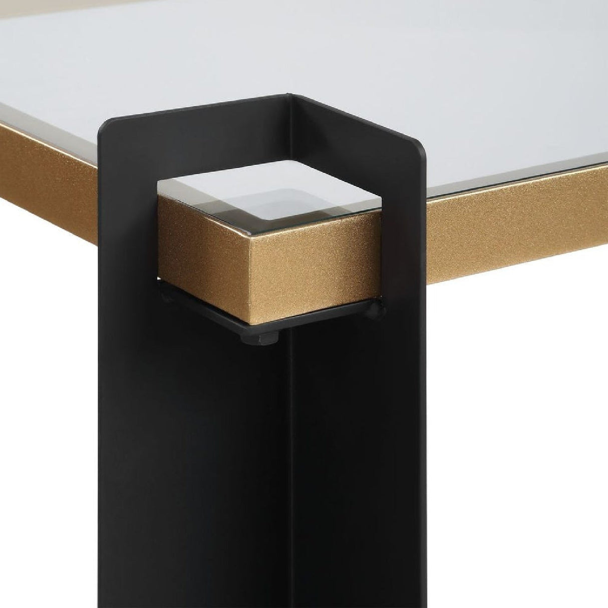 Modern European furniture - Iron Framed Glass Console Table - www.oroa.com