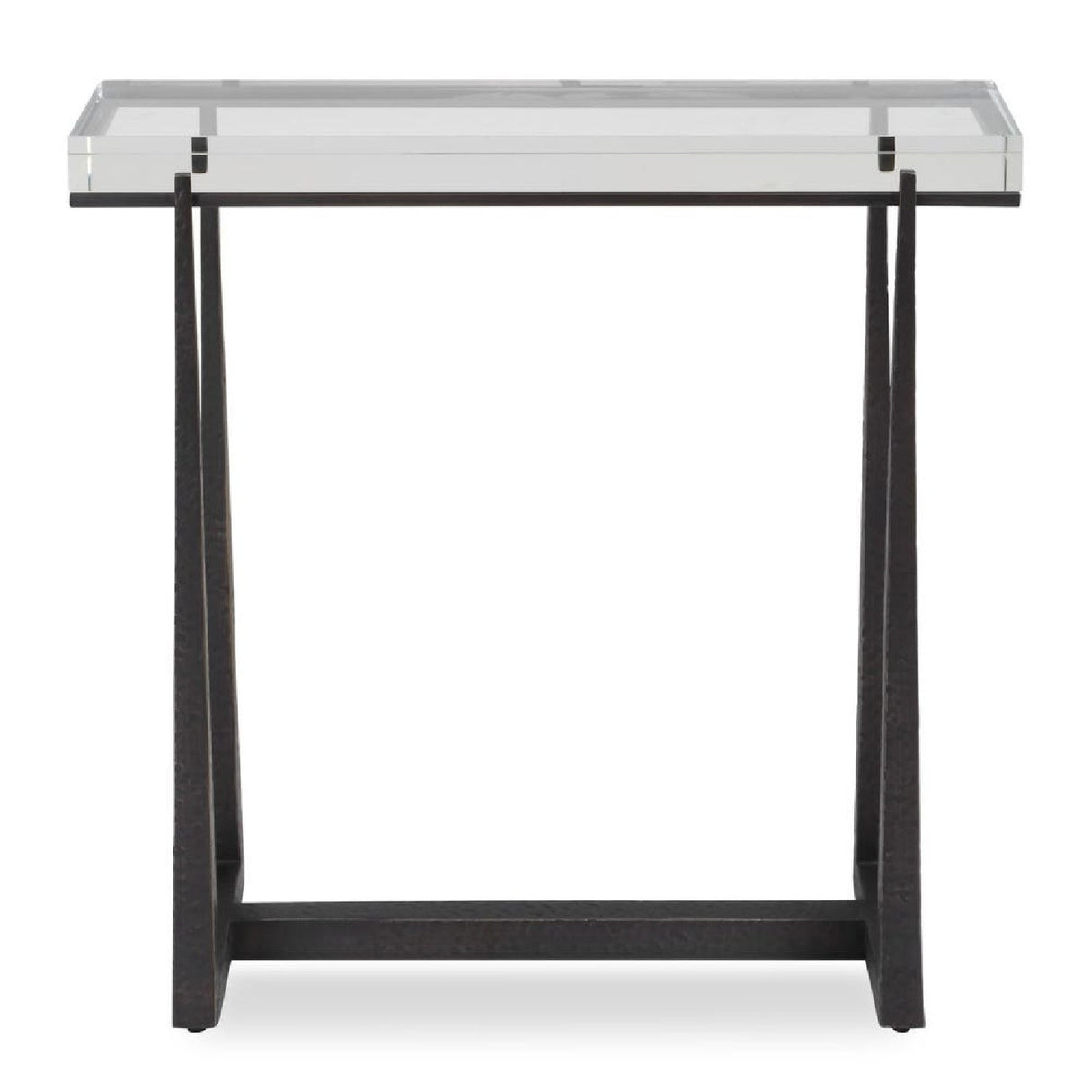 Modern European furniture - Crystal Top Accent Table - www.oroa.com