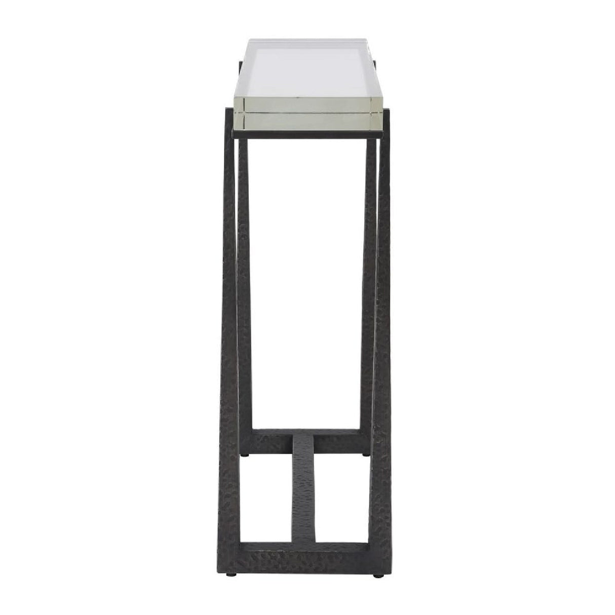 Modern European furniture - Crystal Top Accent Table - www.oroa.com