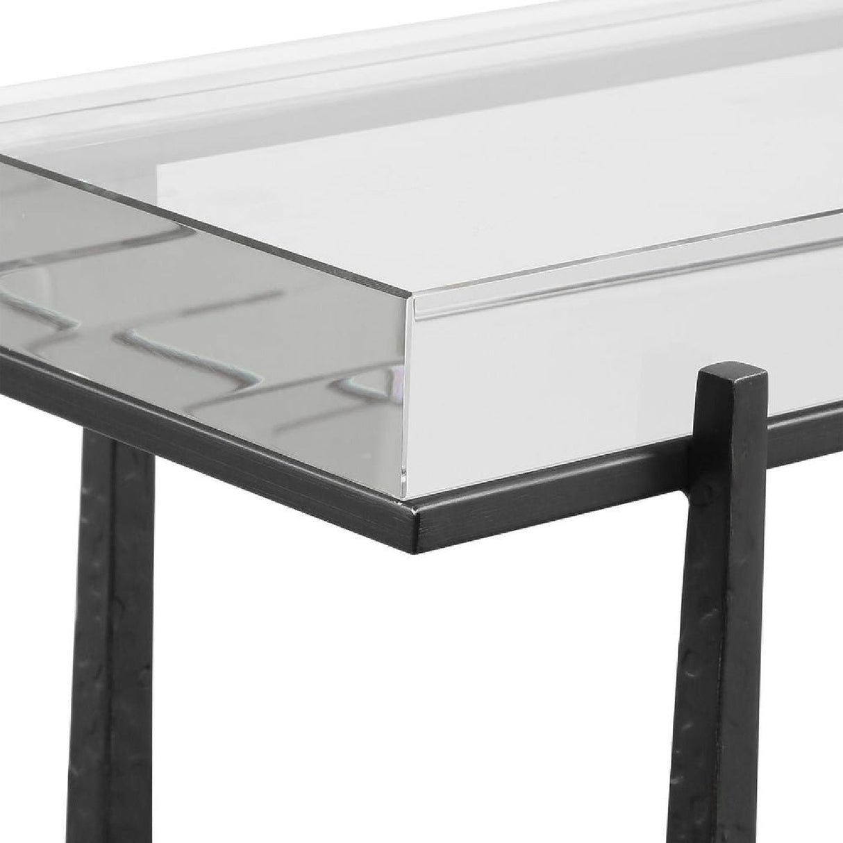 Modern European furniture - Crystal Top Accent Table - www.oroa.com