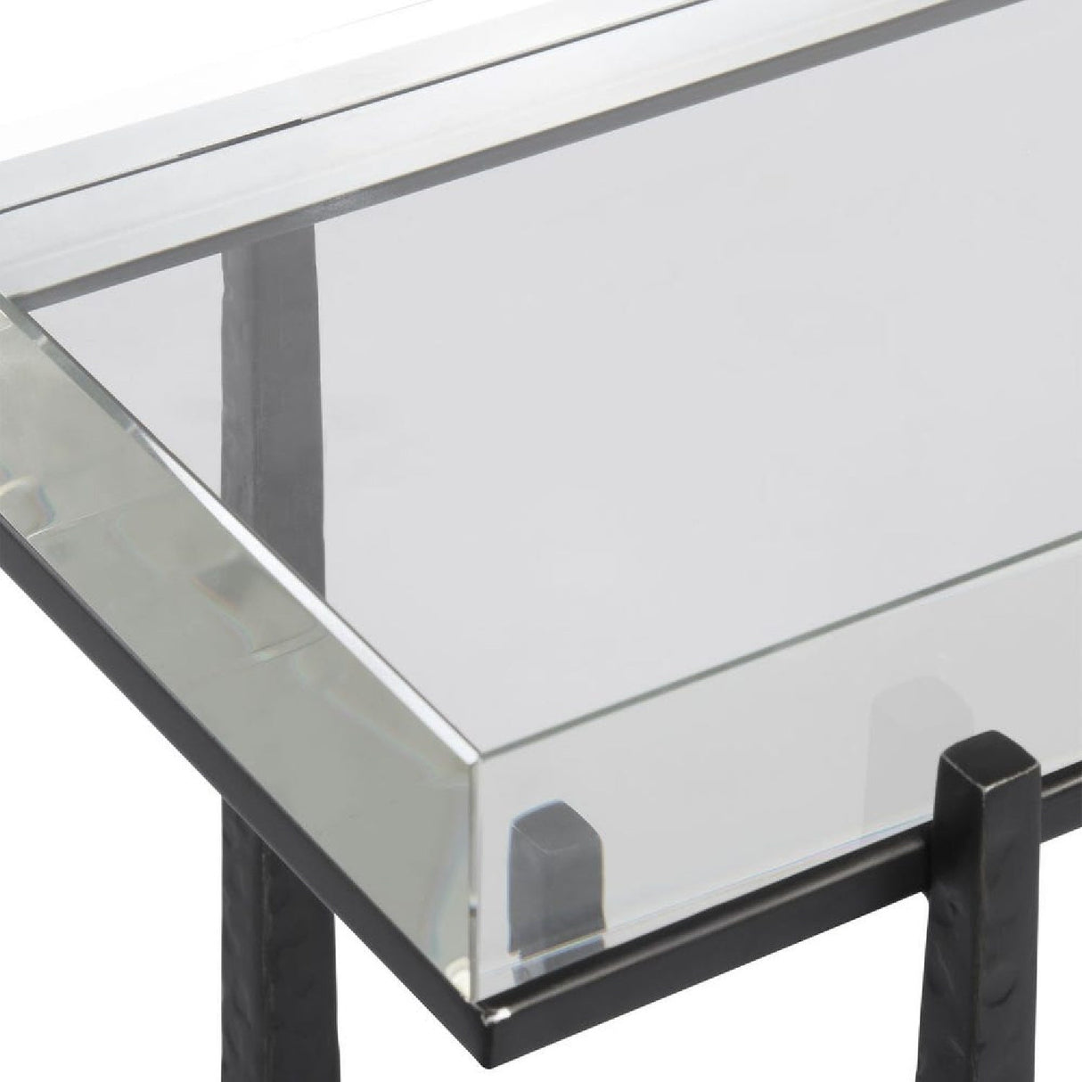 Modern European furniture - Crystal Top Accent Table - www.oroa.com
