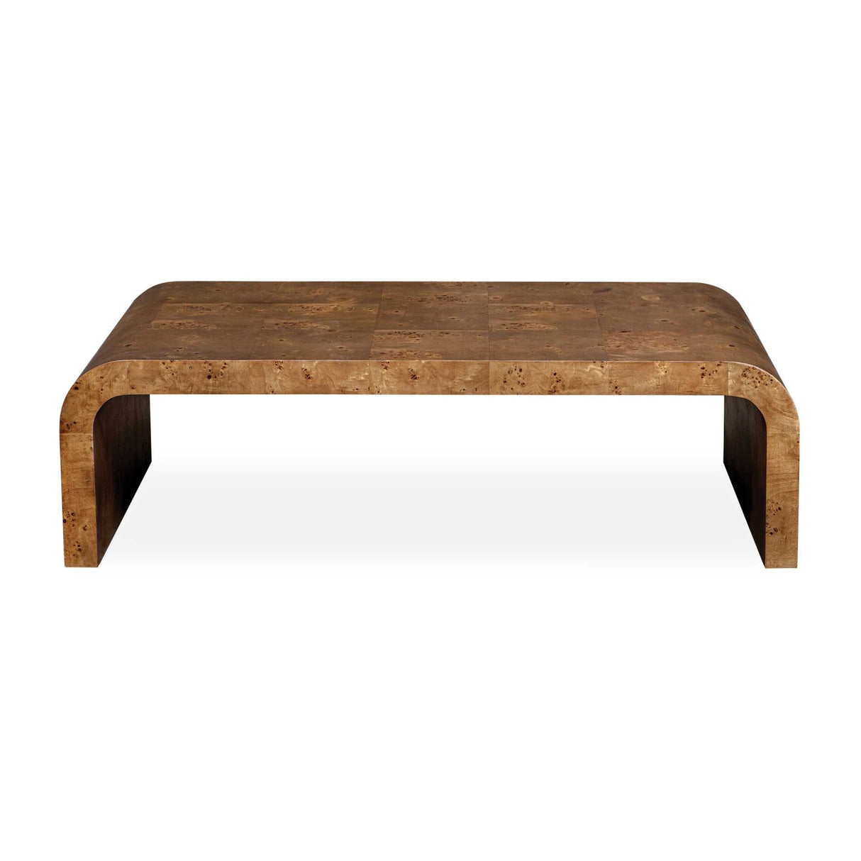 Burl Veneer Curved Coffee Table by Uttermost Carraway