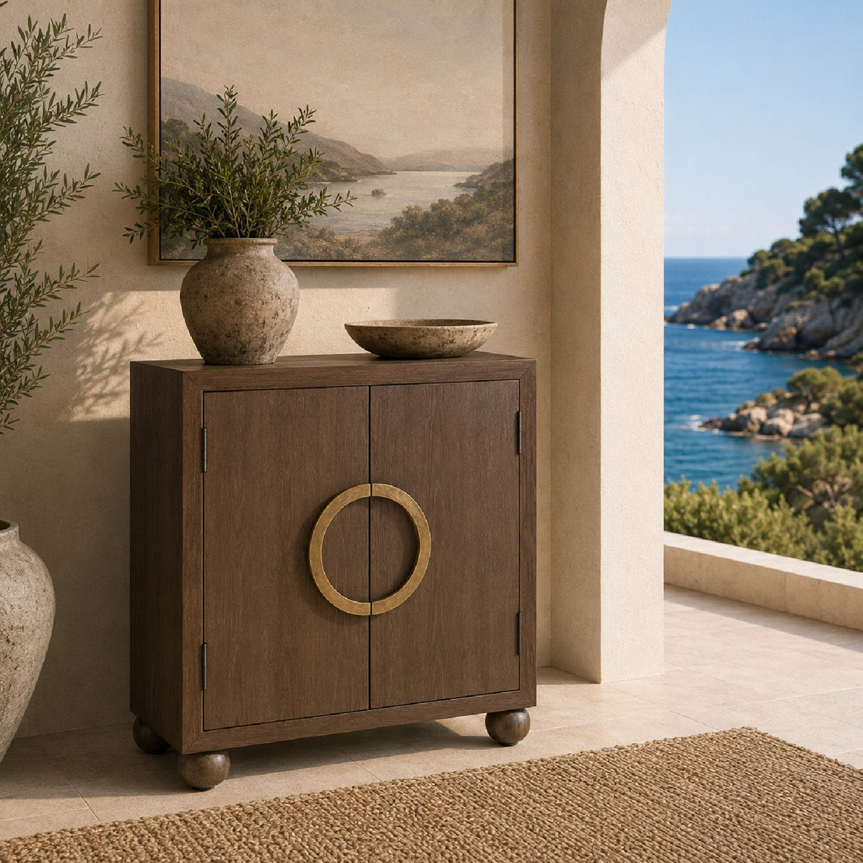 Oak 2-Door Cabinet by Uttermost Mayenne, alternate view 2