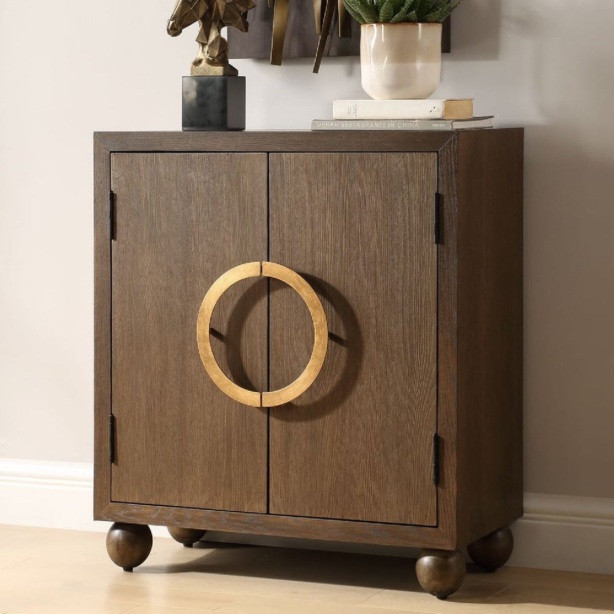 Oak 2-Door Cabinet by Uttermost Mayenne, alternate view 8