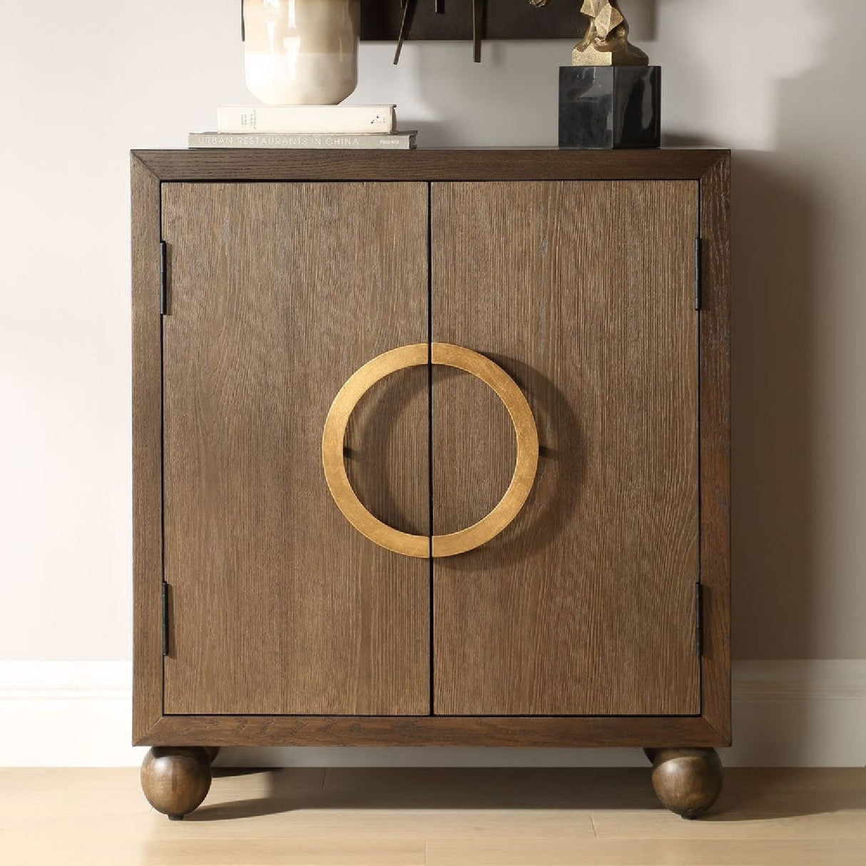 Oak 2-Door Cabinet by Uttermost Mayenne, alternate view 9