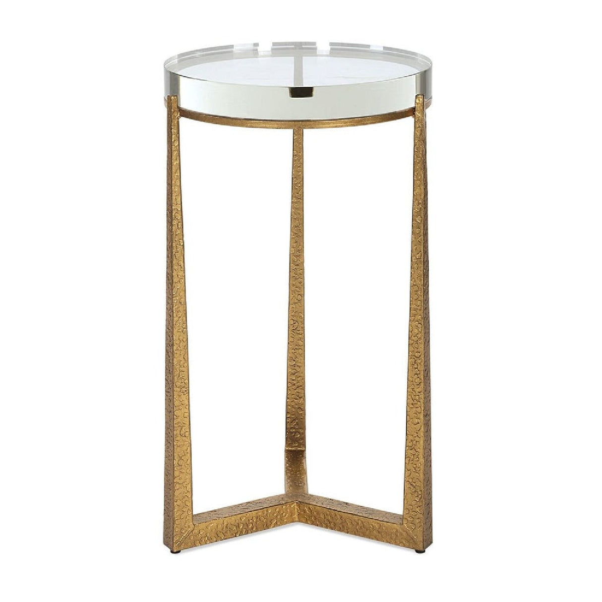 Modern European furniture - Crystal Top Accent Table - www.oroa.com