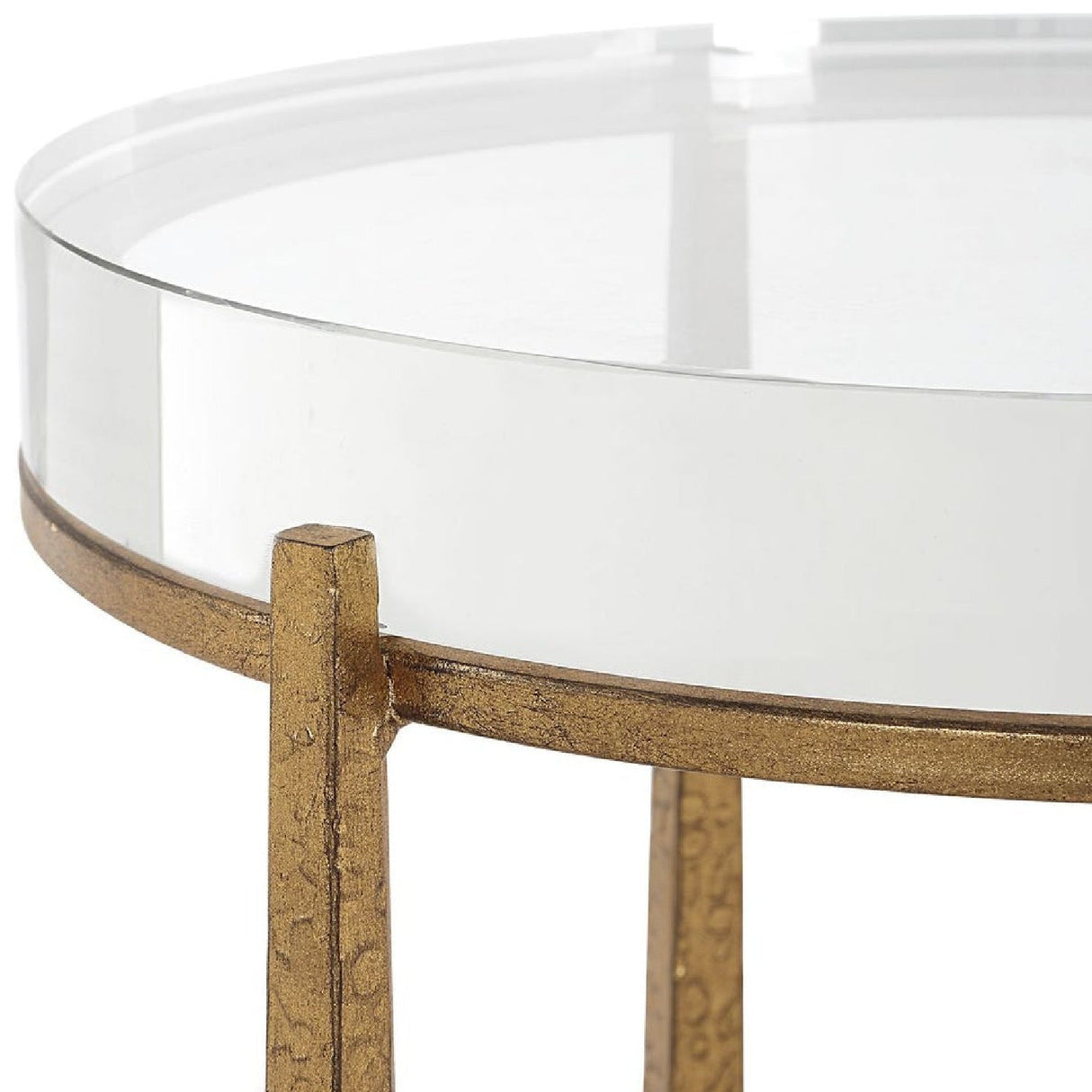 Modern European furniture - Crystal Top Accent Table - www.oroa.com