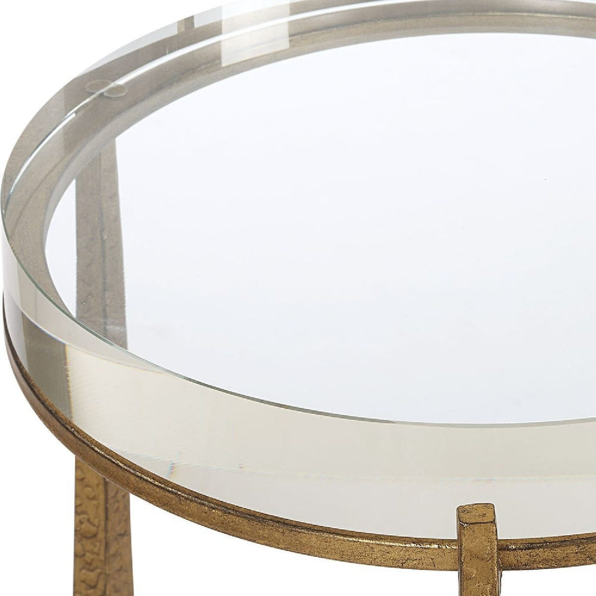 Modern European furniture - Crystal Top Accent Table - www.oroa.com