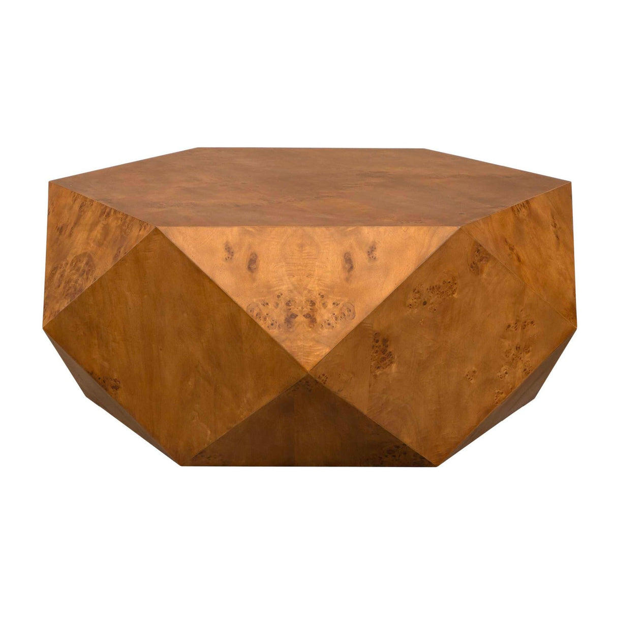 Modern European furniture - Poplar Burl Geometric Coffee Table - www.oroa.com