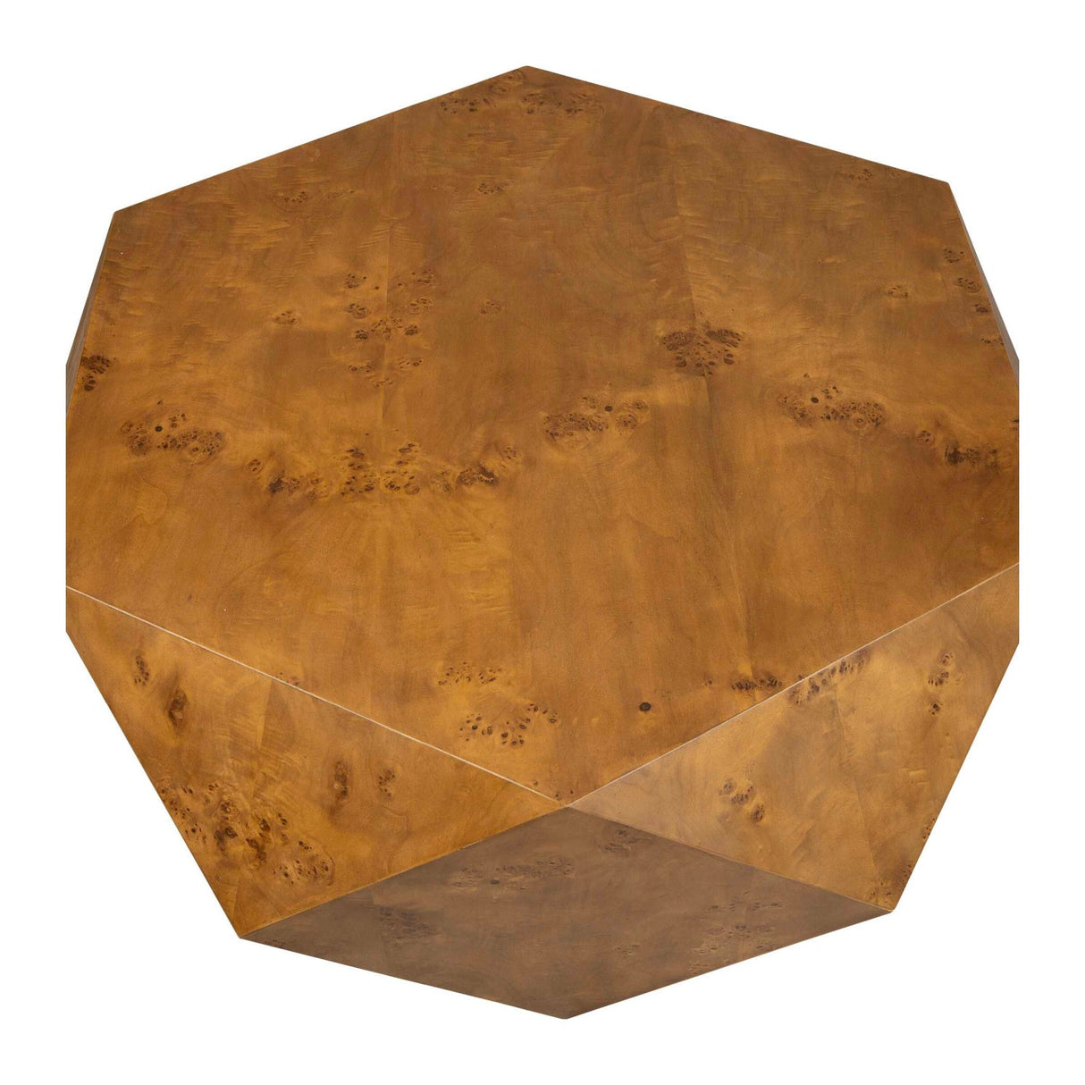 Modern European furniture - Poplar Burl Geometric Coffee Table - www.oroa.com