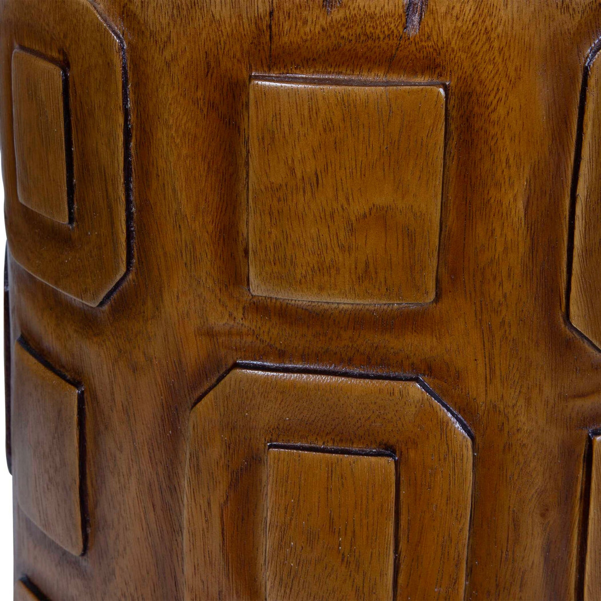 Modern European furniture - Cylindrical Suar Wood Accent Table - www.oroa.com
