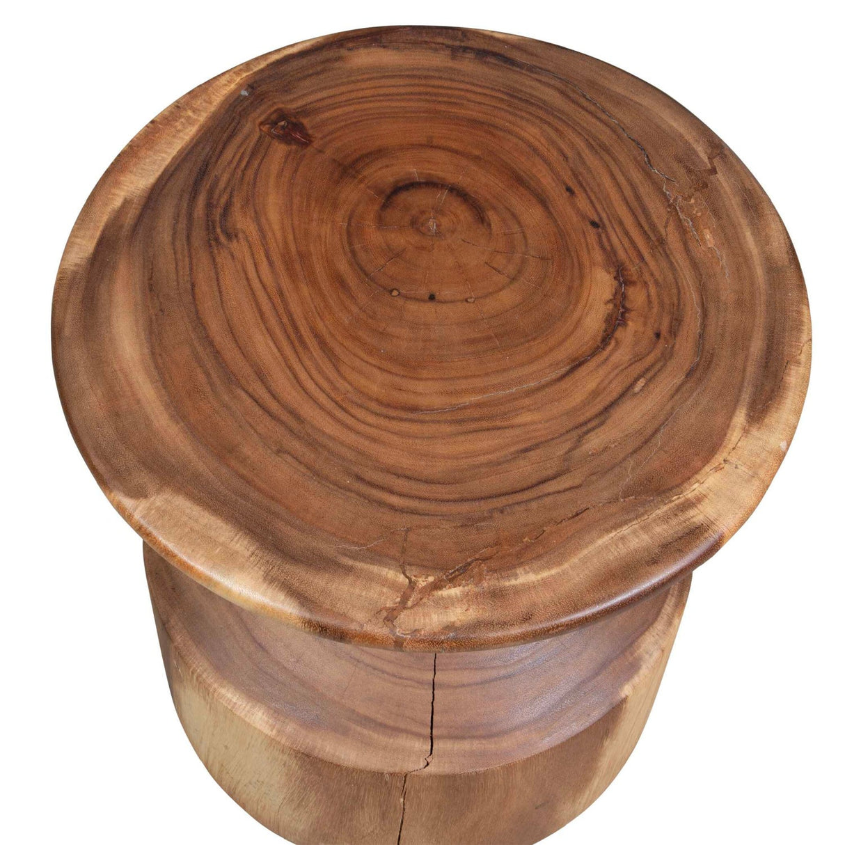 Modern European furniture - Suar Wood Hourglass Accent Table - www.oroa.com