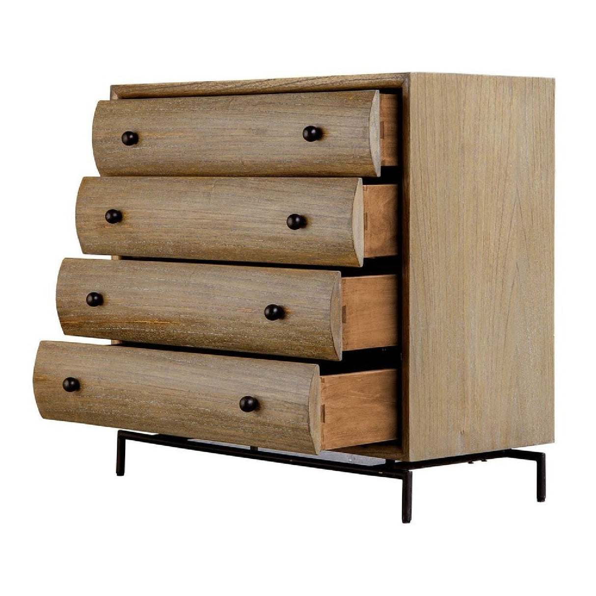 Mindi Wood 4-Drawer Chest by Uttermost Millard, alternate view 4