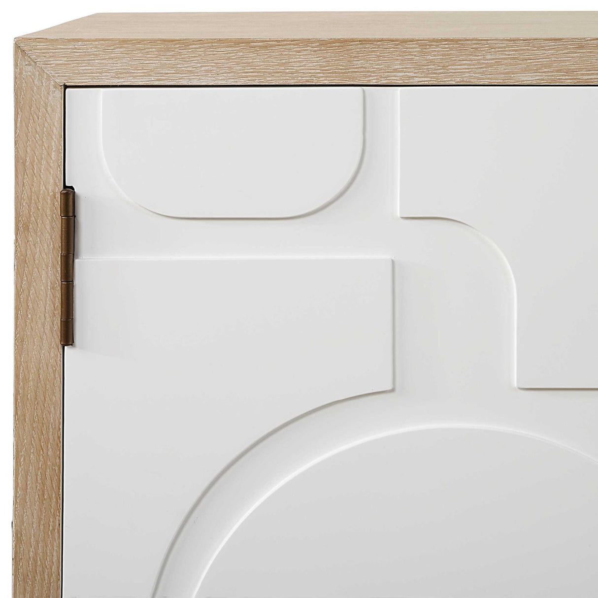 Cream Geometric 2-Door Cabinet by Uttermost Weimar, alternate view 8