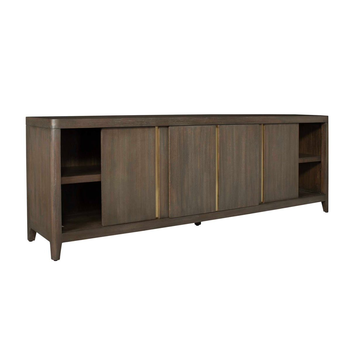 Walnut Sliding-Door Consile Cabinet by Uttermost Botero, alternate view 4