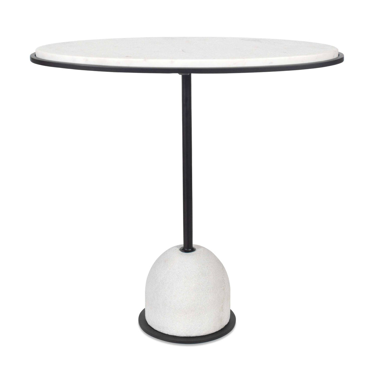 Modern European furniture - White Marble Round Side Table - www.oroa.com