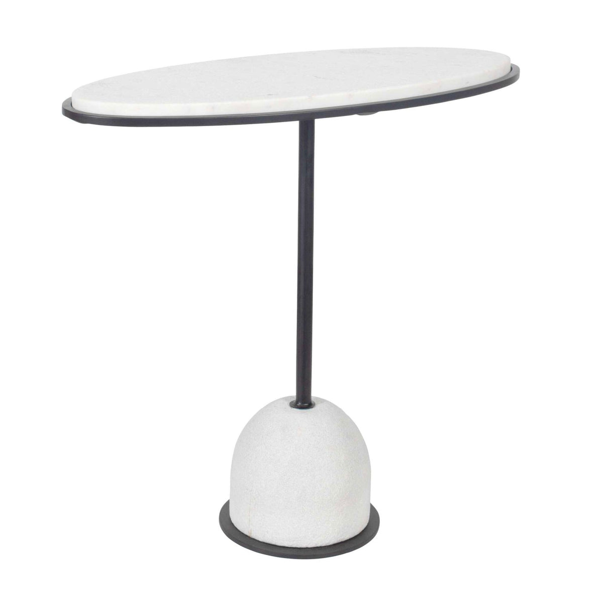 Modern European furniture - White Marble Round Side Table - www.oroa.com