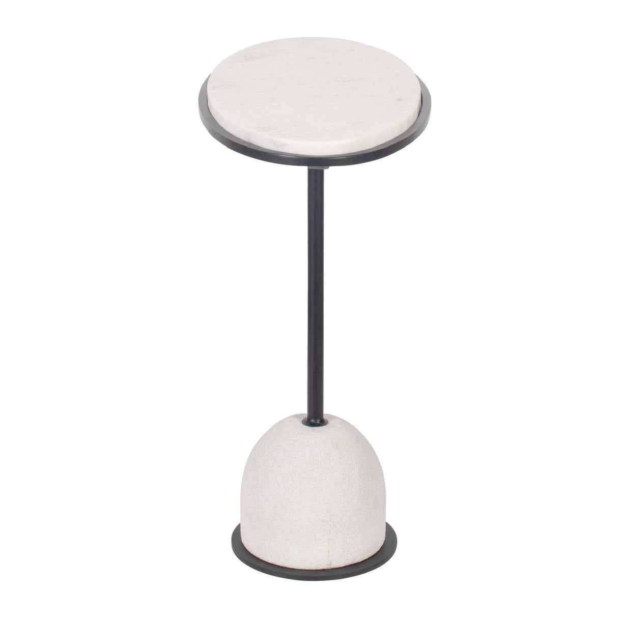 Modern European furniture - White Marble Round Side Table - www.oroa.com