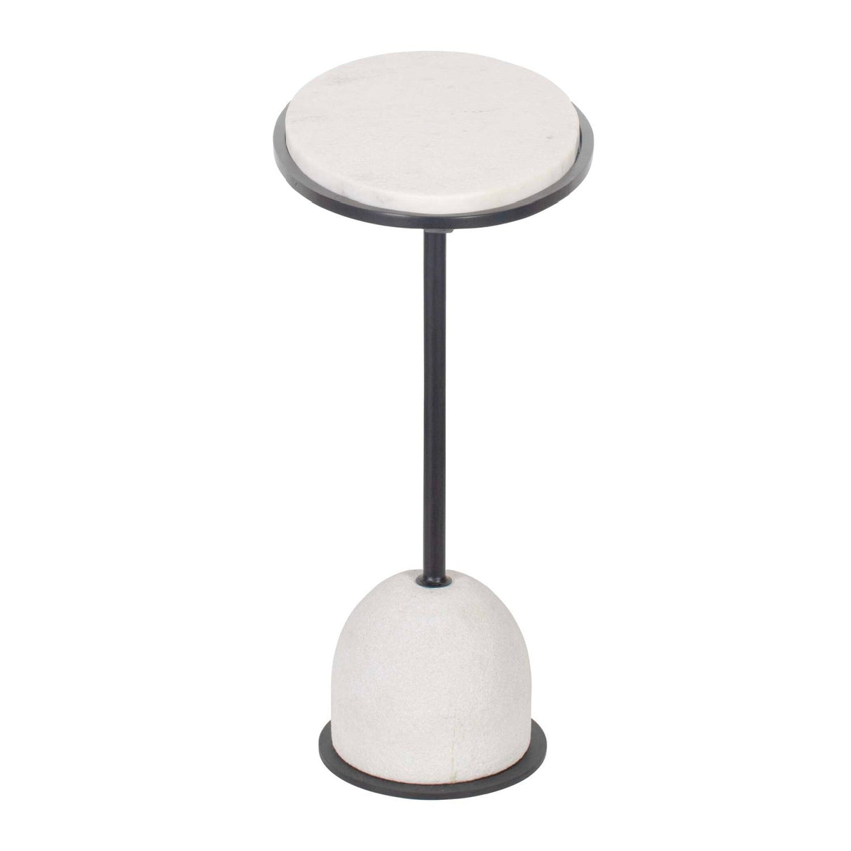 Modern European furniture - White Marble Round Side Table - www.oroa.com