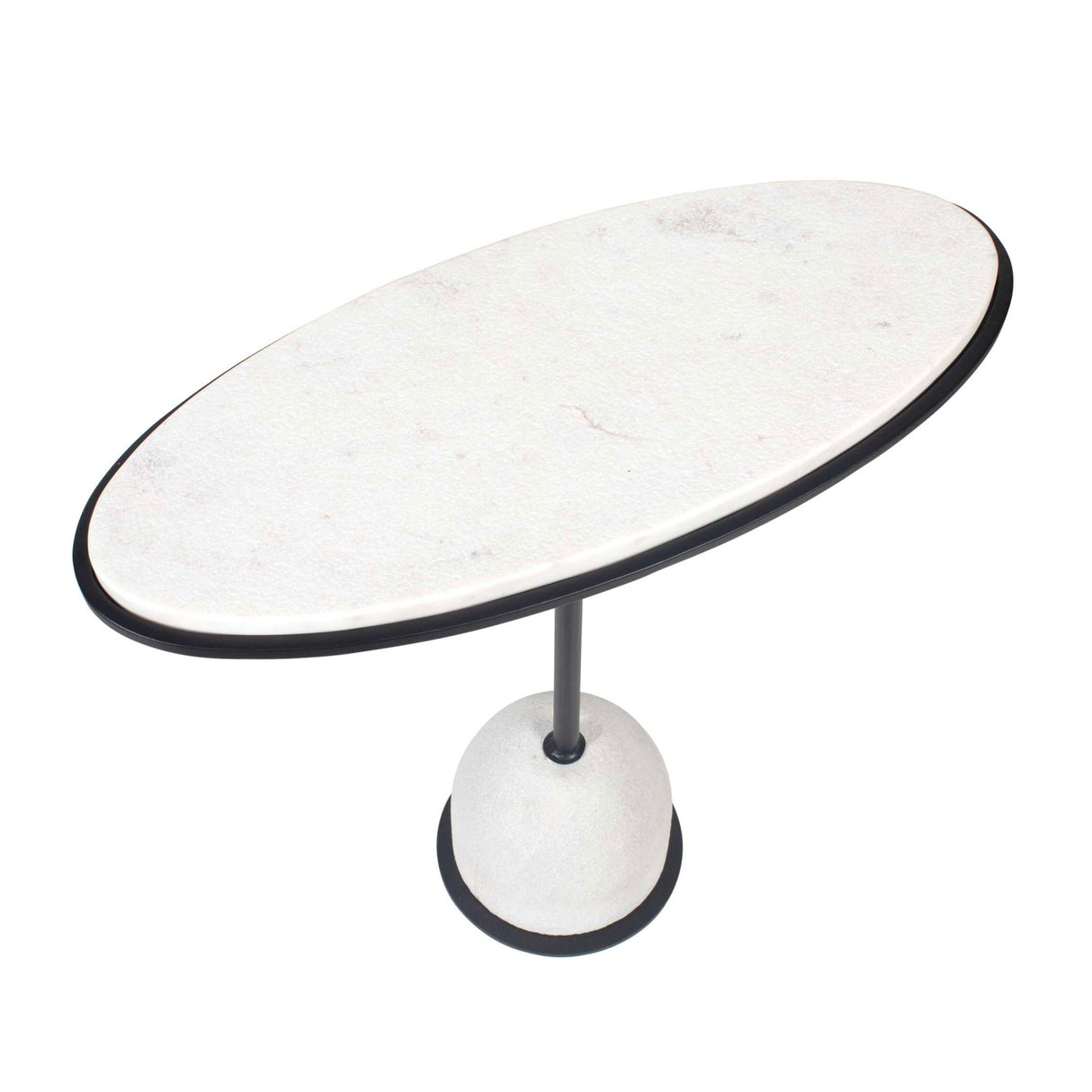 Modern European furniture - White Marble Round Side Table - www.oroa.com
