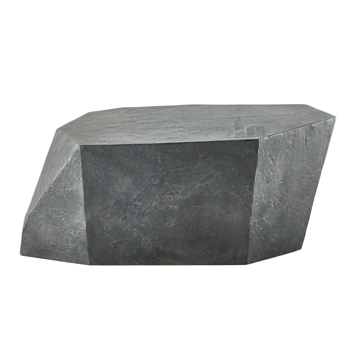 Faceted Concrete Indoor/Outdoor Coffee Table by Uttermost Parra, alternate view 3