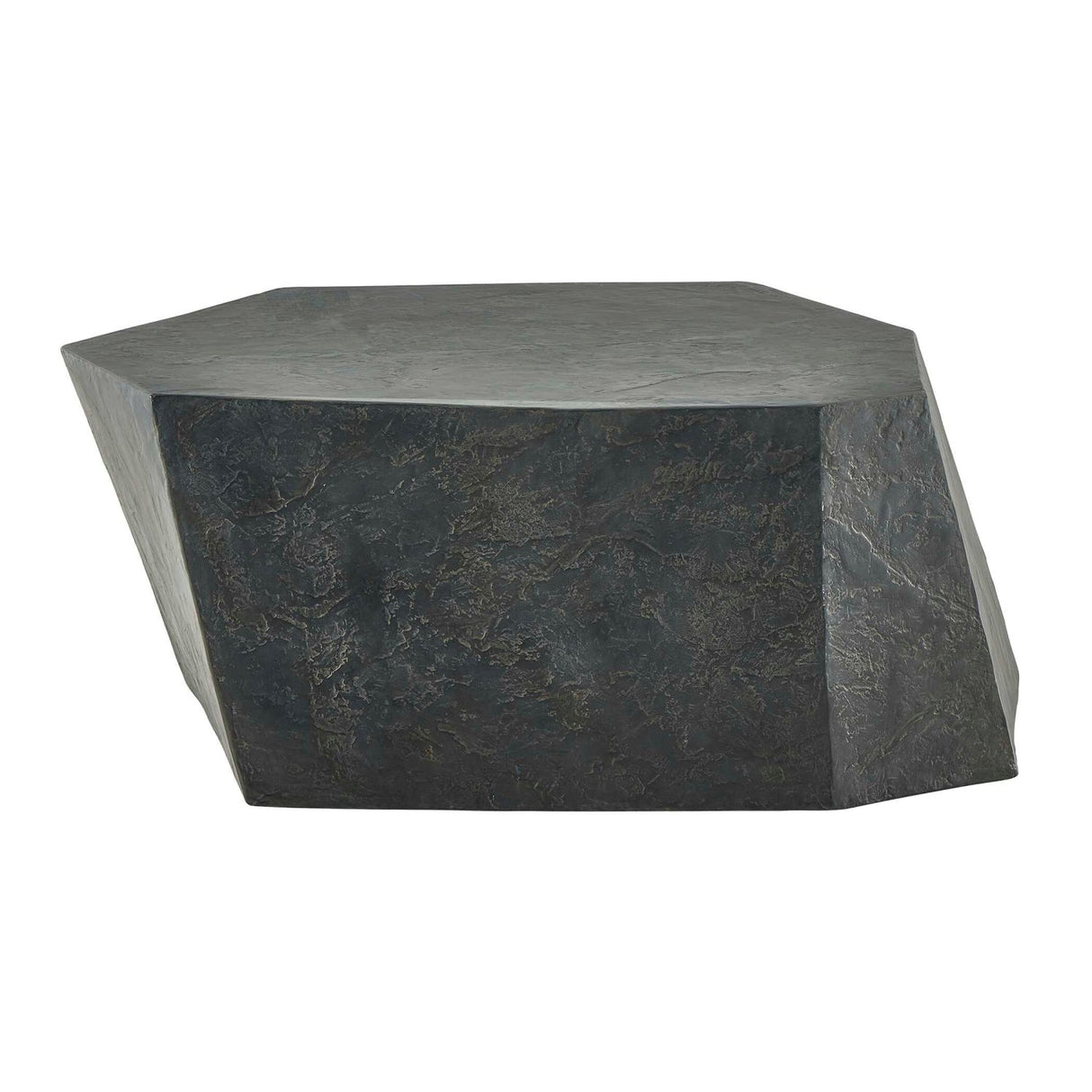 Faceted Concrete Indoor/Outdoor Coffee Table by Uttermost Parra, alternate view 4