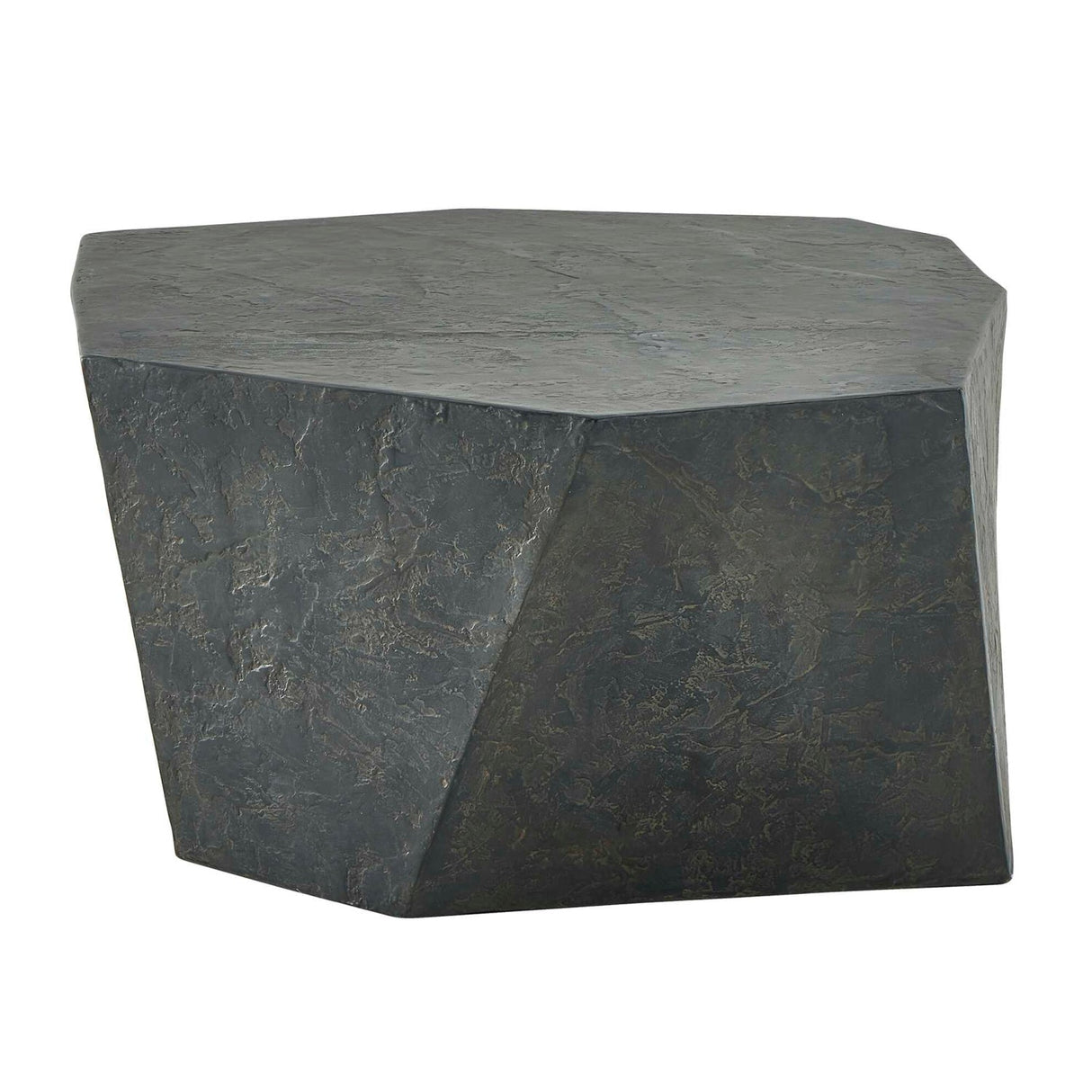 Faceted Concrete Indoor/Outdoor Coffee Table by Uttermost Parra, alternate view 5