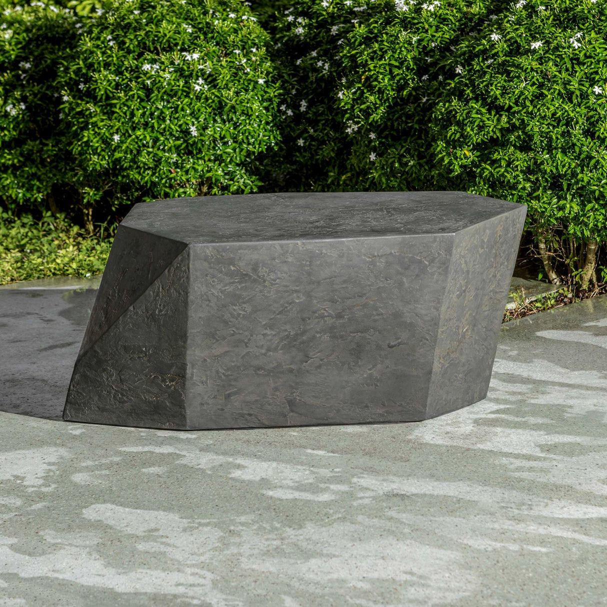 Faceted Concrete Indoor/Outdoor Coffee Table by Uttermost Parra, alternate view 9