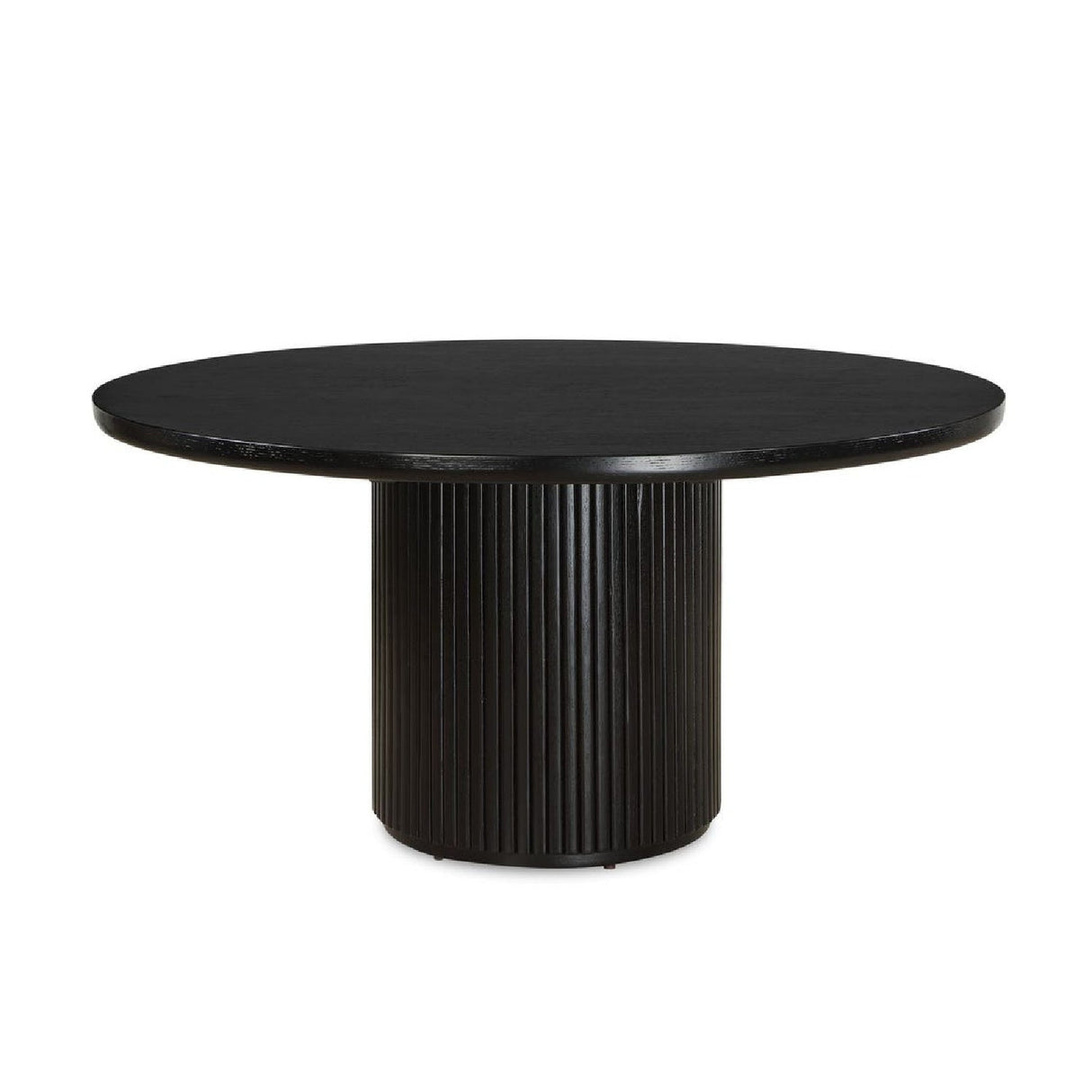 Round Black Oak Dining Table by Uttermost Hersch